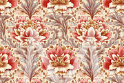 Crimson Red Indian Seamless Patterns, a Pattern Graphic by Maishop (Thumbnail 5 of 8)