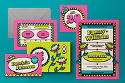 Pink Retro Wedding Invitation, an Invitation Template by graphicook (Thumbnail 3 of 3)