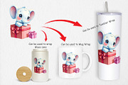 Elephant Clipart Gift, a Graphic by Artnoy (Thumbnail 4 of 5)