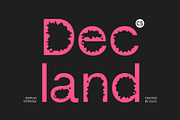 CS Decland – Psychedelic Font, a Sans Serif Font by Craft Supply Co. (Thumbnail 1 of 8)