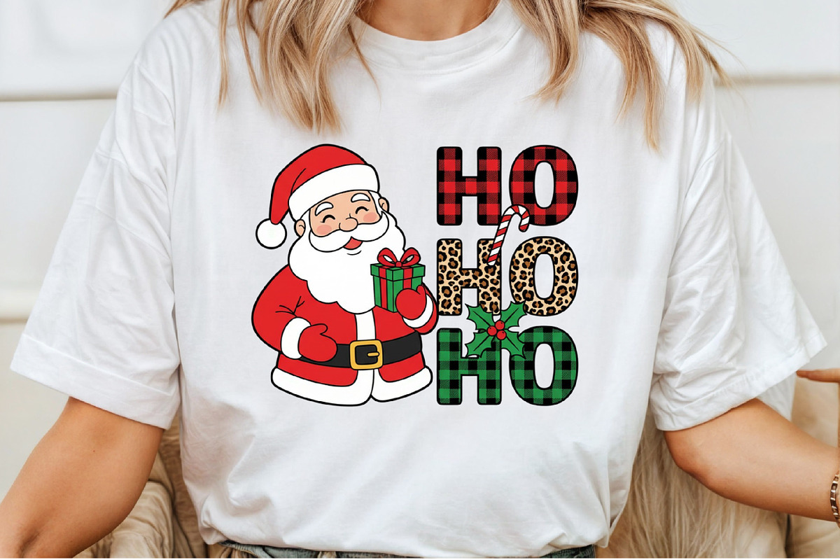 Santa Claus Ho Ho Ho Sublimation PNG, an Illustration by Craft Nest (Photo 6 of 6)
