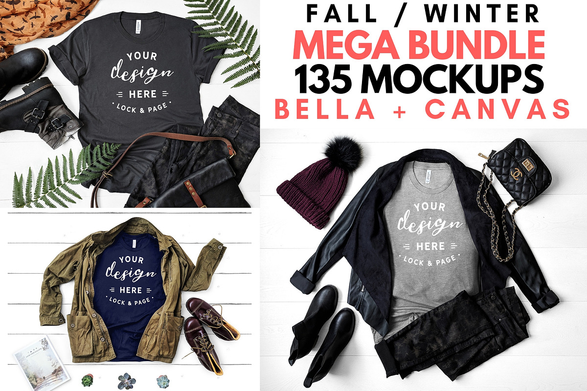 Ultimate T-Shirt Mockup Mega Bundle, a Shirt Mockup by lock and page (Photo 12 of 17)