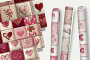 Valentines Patchwork, a Pattern Graphic by Sian Elizabeth Designs (Thumbnail 3 of 6)