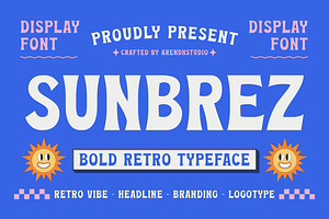 Sunbrez – Bold Retro Typeface