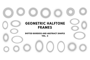 Geometric Halftone Frames Vol. 2