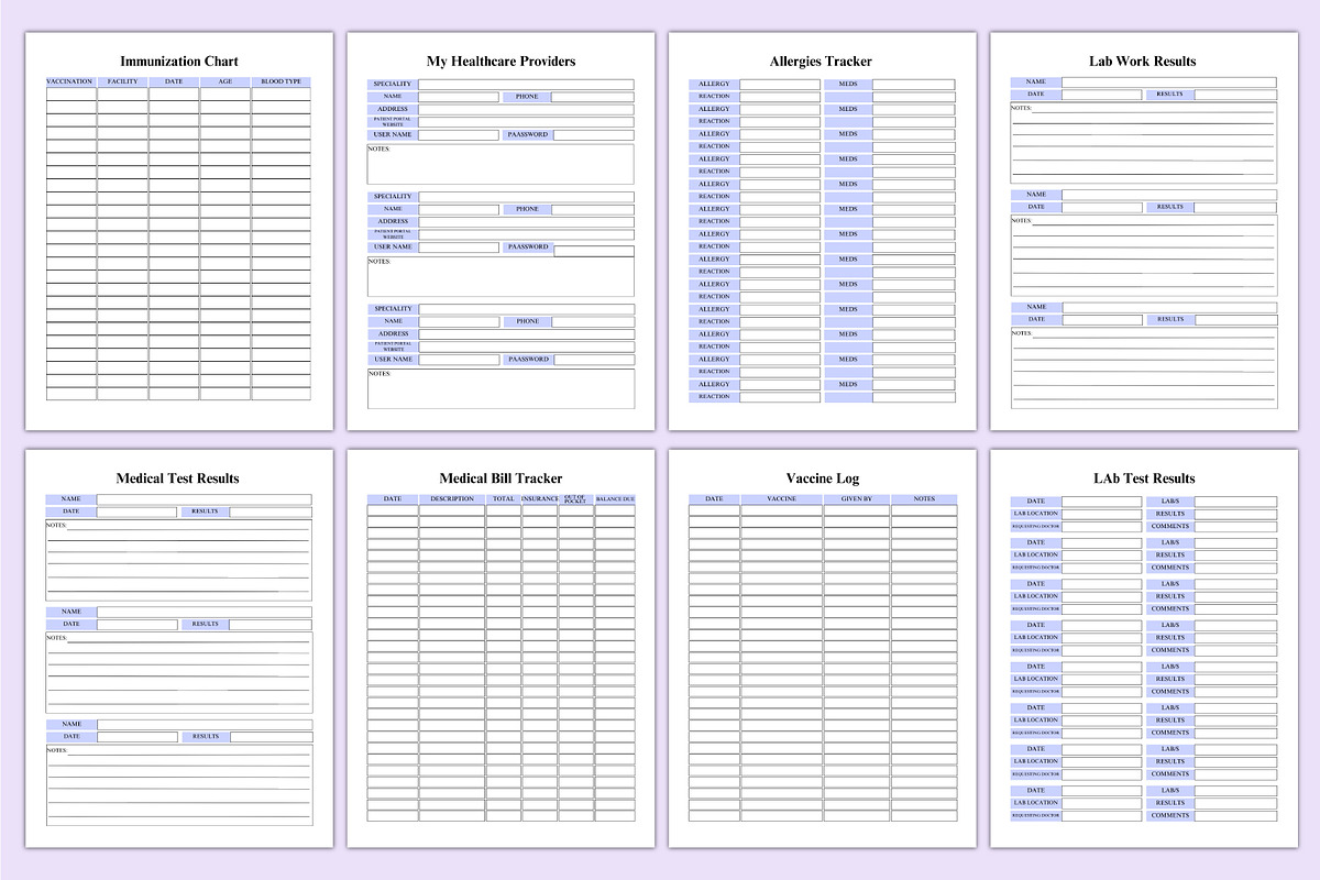 2025 Medical Planner For Canva, a Stationery Template by Shumaya (Photo 3 of 7)