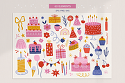 Birthday Party Kit, a Decorative Illustration by miumiu (Thumbnail 5 of 15)