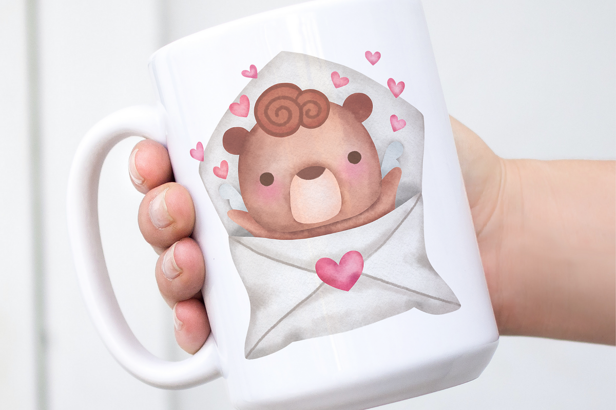 Cupid bear watercolor clipart, an Illustration by AkiraVilla (Photo 11 of 13)