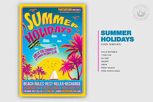 Summer Holidays Flyer Template V2