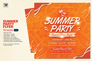 Summer Party Flyer, a Flyer Template by Tarommir (Thumbnail 1 of 3)