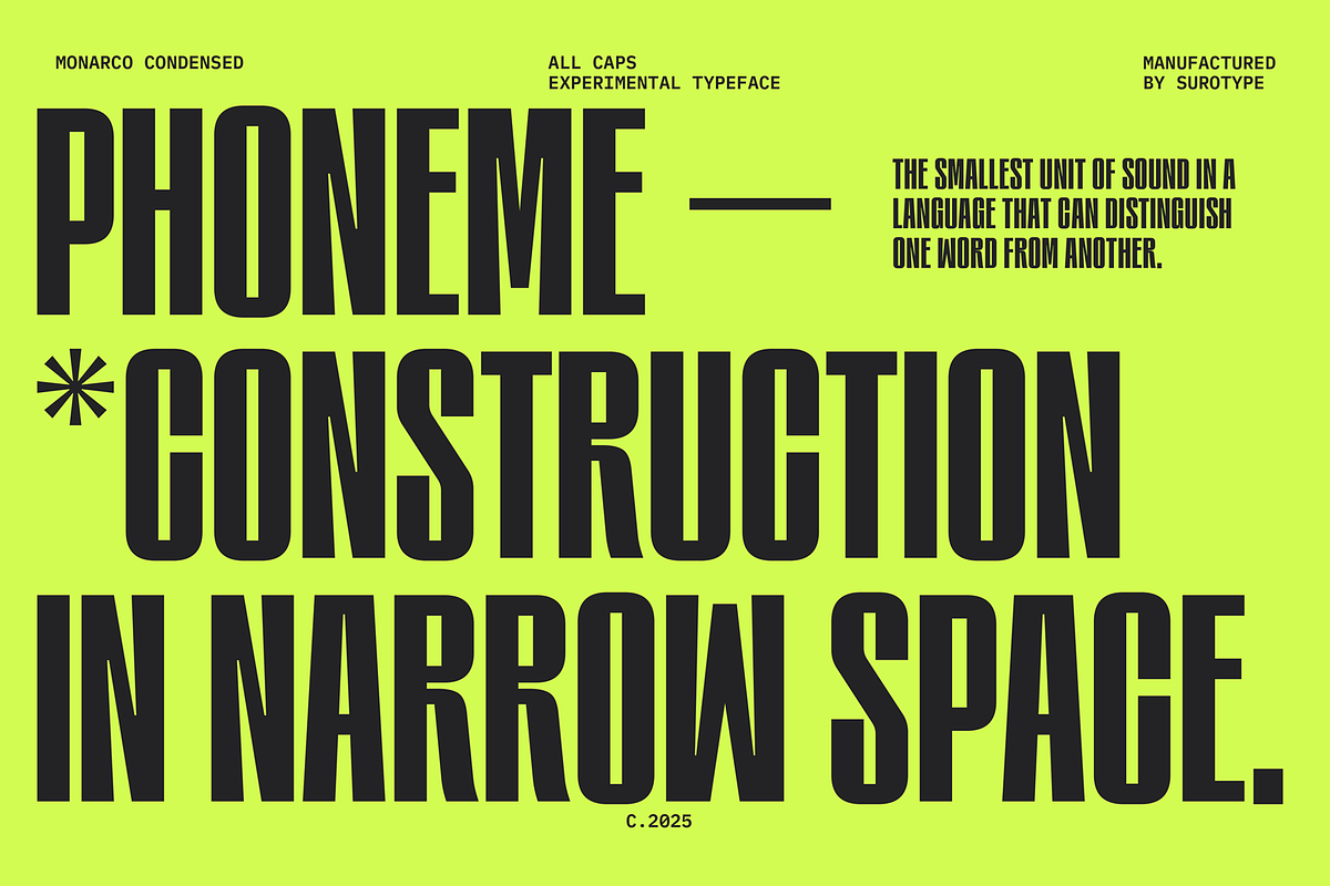 Monarco Condensed, a Sans Serif Font by A.Budianto (Photo 2 of 9)