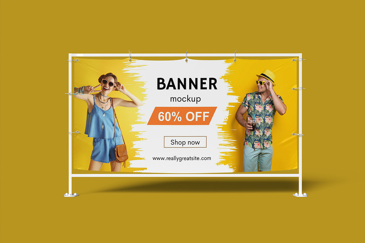 Banner Mockup, a Product Mockup by Bangdastudio (Photo 2 of 7)