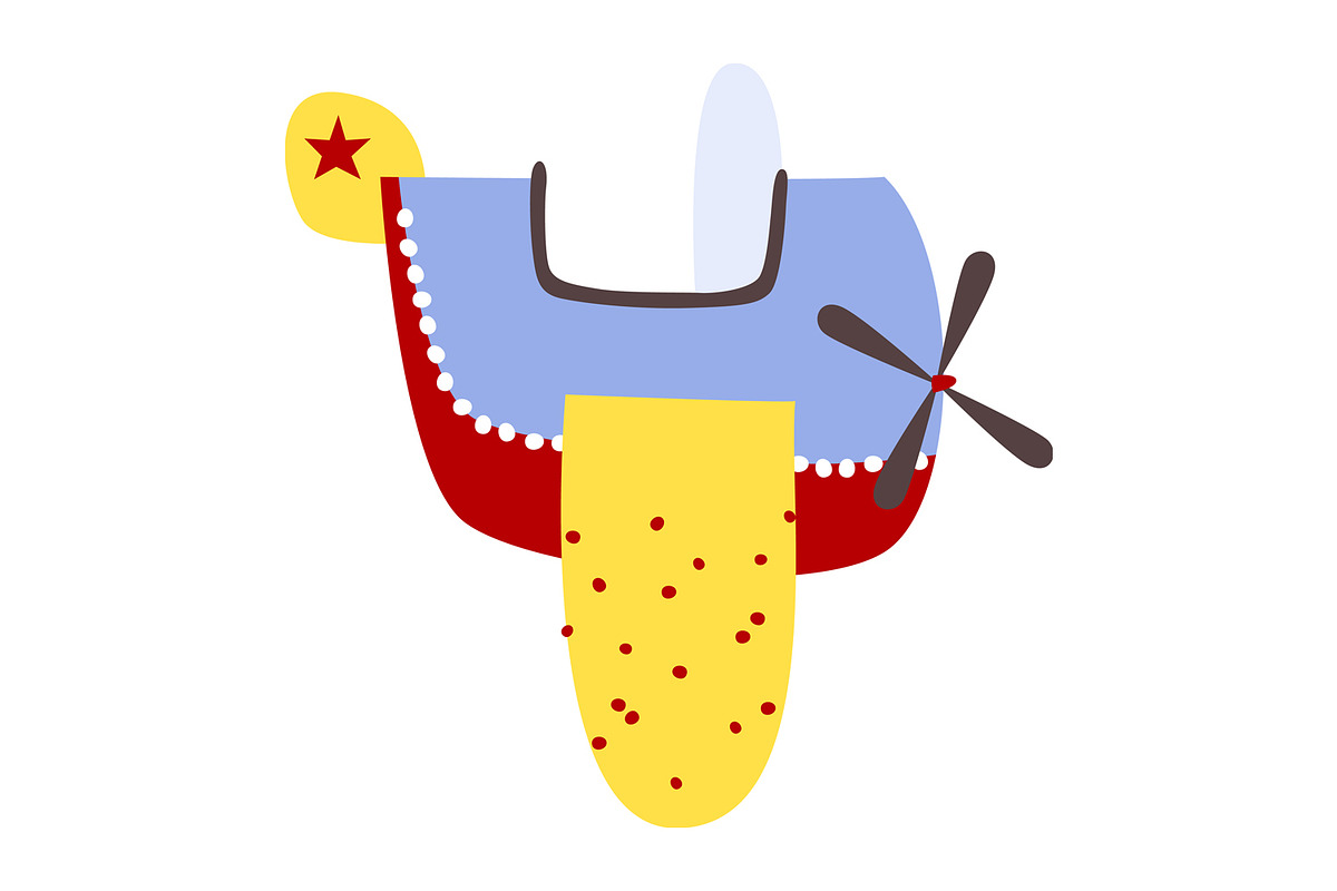 12 Hand-Drawn Cute Airplanes Clipart, a Transportation Illustration by the_myro (Photo 3 of 13)