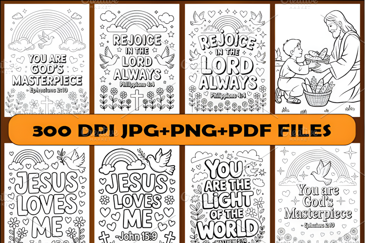 110 Pages Bible Coloring Book, a Decorative Illustration by Coco Bloom (Photo 2 of 4)