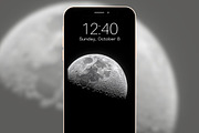 Moon Phone Wallpapers Set, a Graphic by Kalindiprints (Thumbnail 3 of 6)