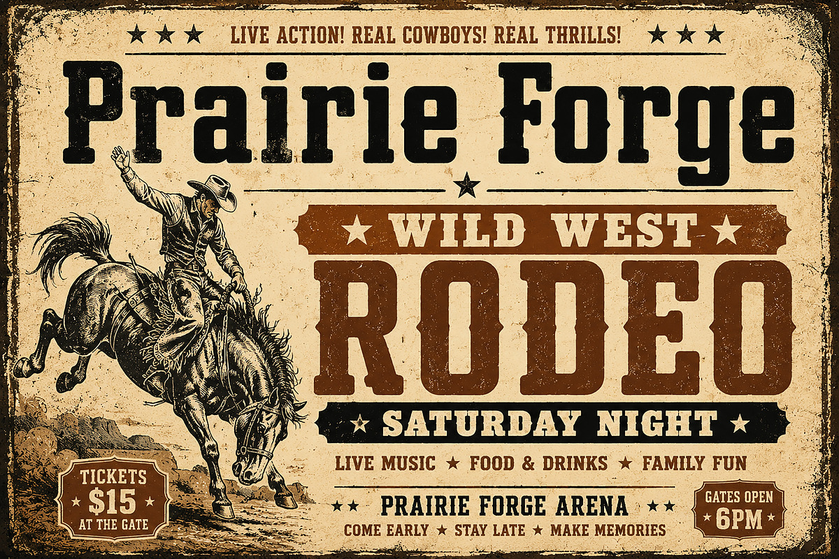 Prairie Forge, a Slab Serif Font by Wow Magic (Photo 4 of 5)