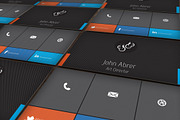 Flat Business Card, a Business Card Template by handart (Thumbnail 4 of 4)