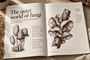 35 Mushrooms & Fungi–Engraved Vector, an Object Graphic by Gonez Studio (Thumbnail 13 of 13)