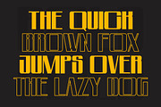 Bold Gold – Heavy Squared Font, a Sans Serif Font by Artiveko (Thumbnail 6 of 8)
