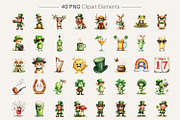 Retro Sarcastic St Patricks PNGs, an Illustration by Artnoy (Thumbnail 2 of 8)