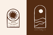 200+ Abstract Boho Logo Graphics, an Object Graphic by Sydney Paige (Thumbnail 5 of 16)