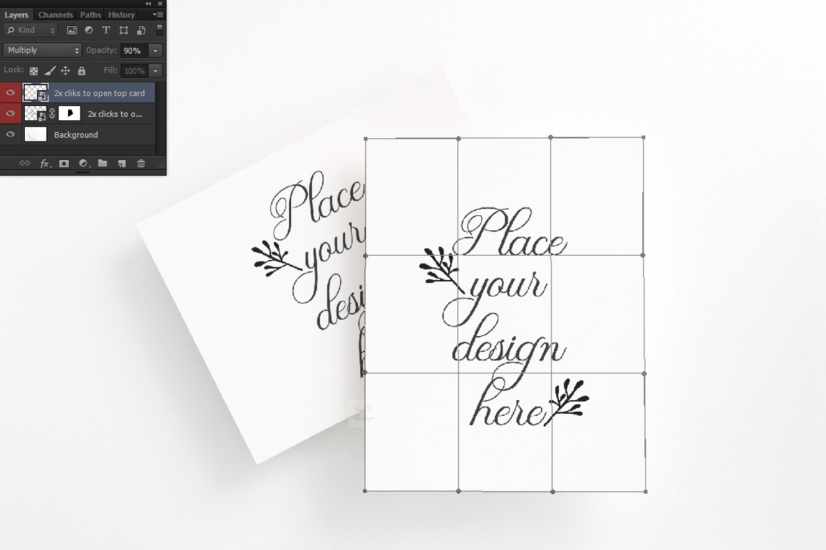 A2 post card flat print mockup, a Print Template by Leo Flo Mockups
