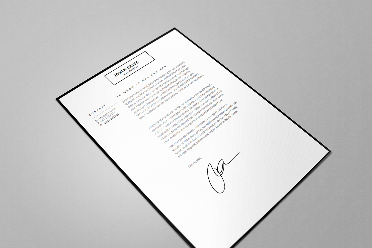 One page Resume CV + cover letter 6, a Resume Template by UX Design Mastery Shop (Photo 4 of 4)
