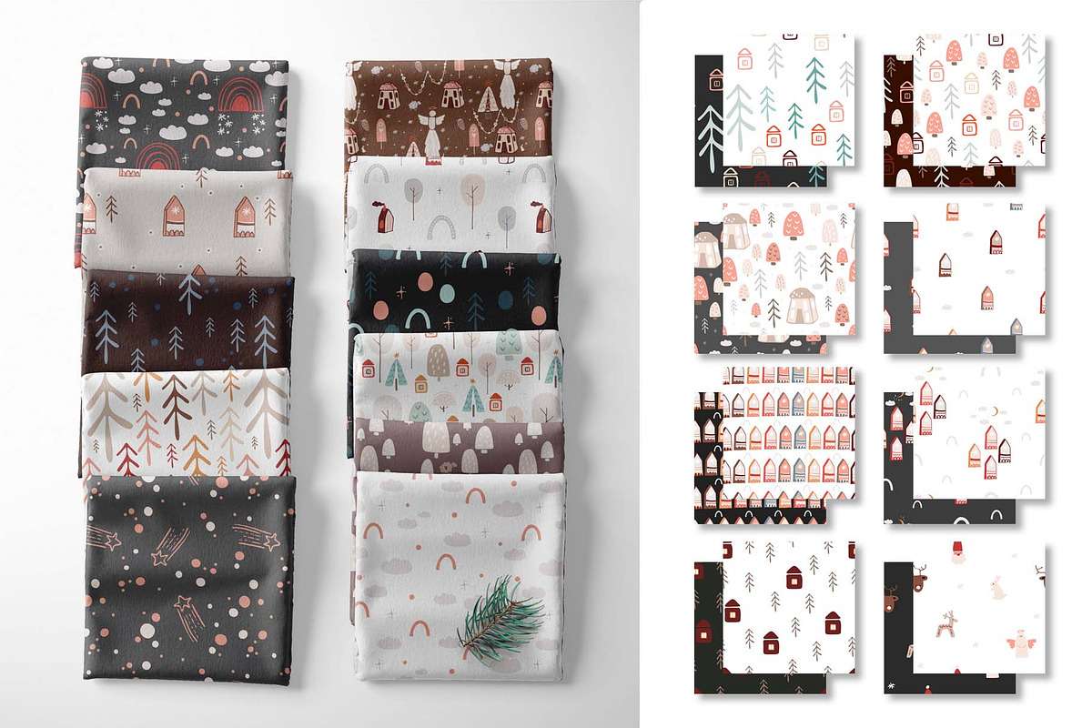 BIG SET of winter boho patterns, a Pattern Graphic by Vera●Suleimanova (Photo 8 of 14)