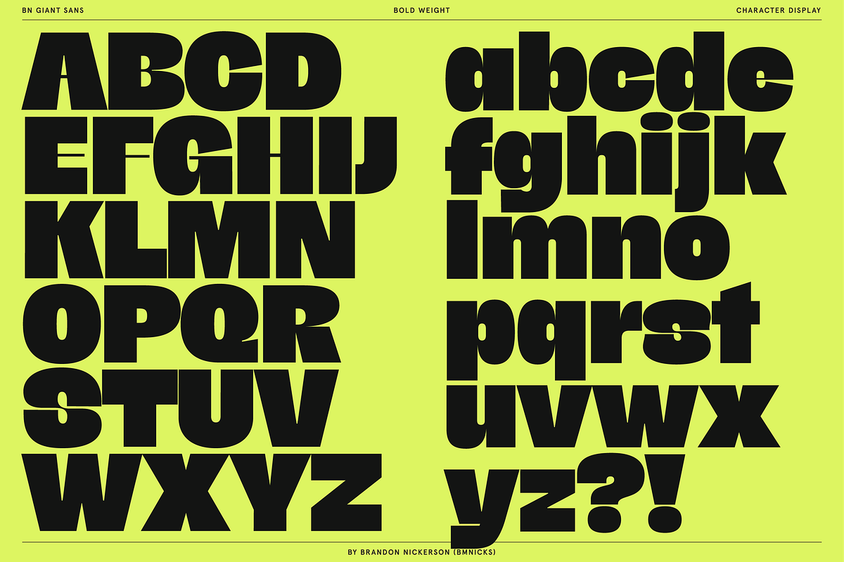 BN Giant, a Sans Serif Font by Bnick (Photo 8 of 19)