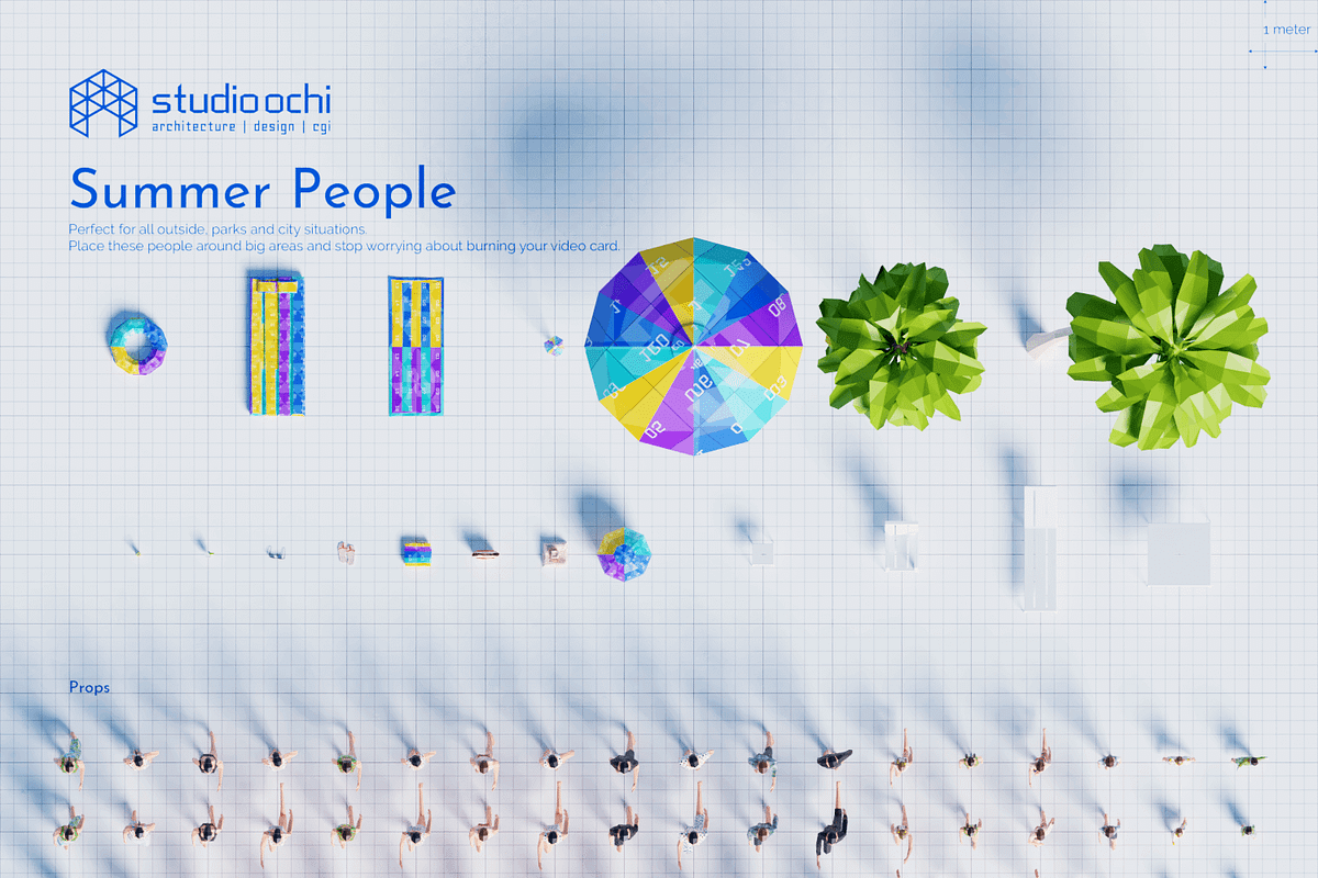 Summer People, a Characters & Person 3D Model by Studio Ochi (Photo 3 of 12)