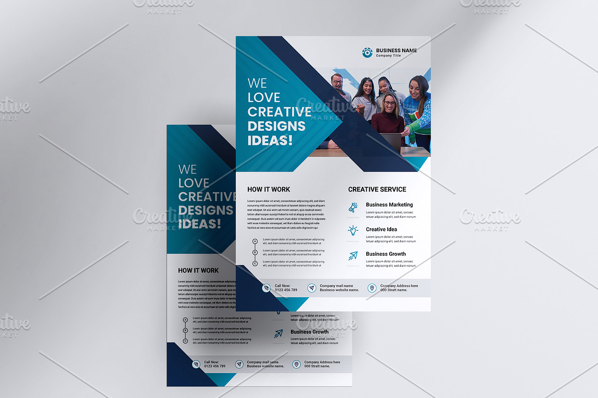 Corporate Business Flyer Template, a Flyer Template by workclan24 (Photo 5 of 5)
