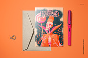 Vintage Halloween 5x7 Card Template, a Card Template by creatsy5 (Thumbnail 4 of 5)