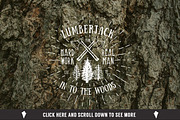 Lumberjack Vintage Labels, a Texture Illustration by Lemon Workshop (Thumbnail 3 of 6)