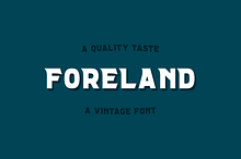 FORELAND | Vintage Font