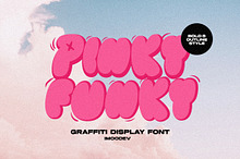 Pinky Funky - Bubble Graffiti Font