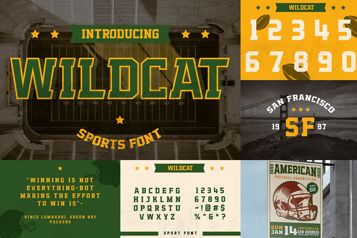 Military Font Bundle - 90 Fonts!, a Sans Serif Font by HipFonts (Photo 13 of 15)