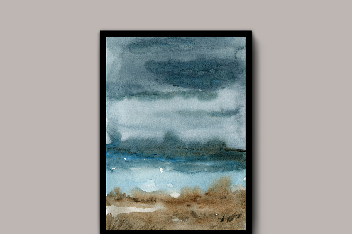Misty Watercolor Landscapes, a Background Graphic by Marmoris.Arts (Photo 2 of 18)