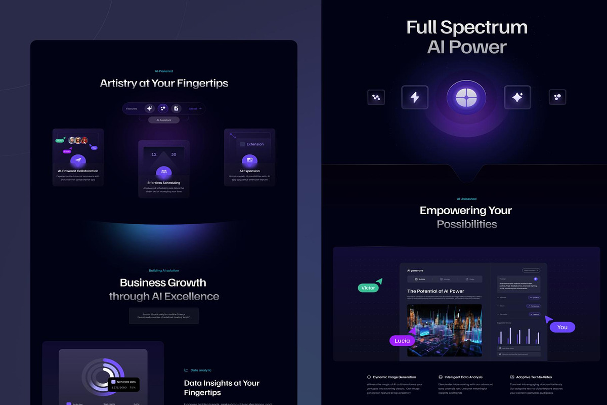 Anius SaaS StartupAI WebsiteTemplate, an UI Kit Template by Lumina_ui_ux202 (Photo 6 of 6)