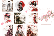 Elegant Geisha Illustrations, a Person Illustration by MarisoArt (Thumbnail 5 of 6)