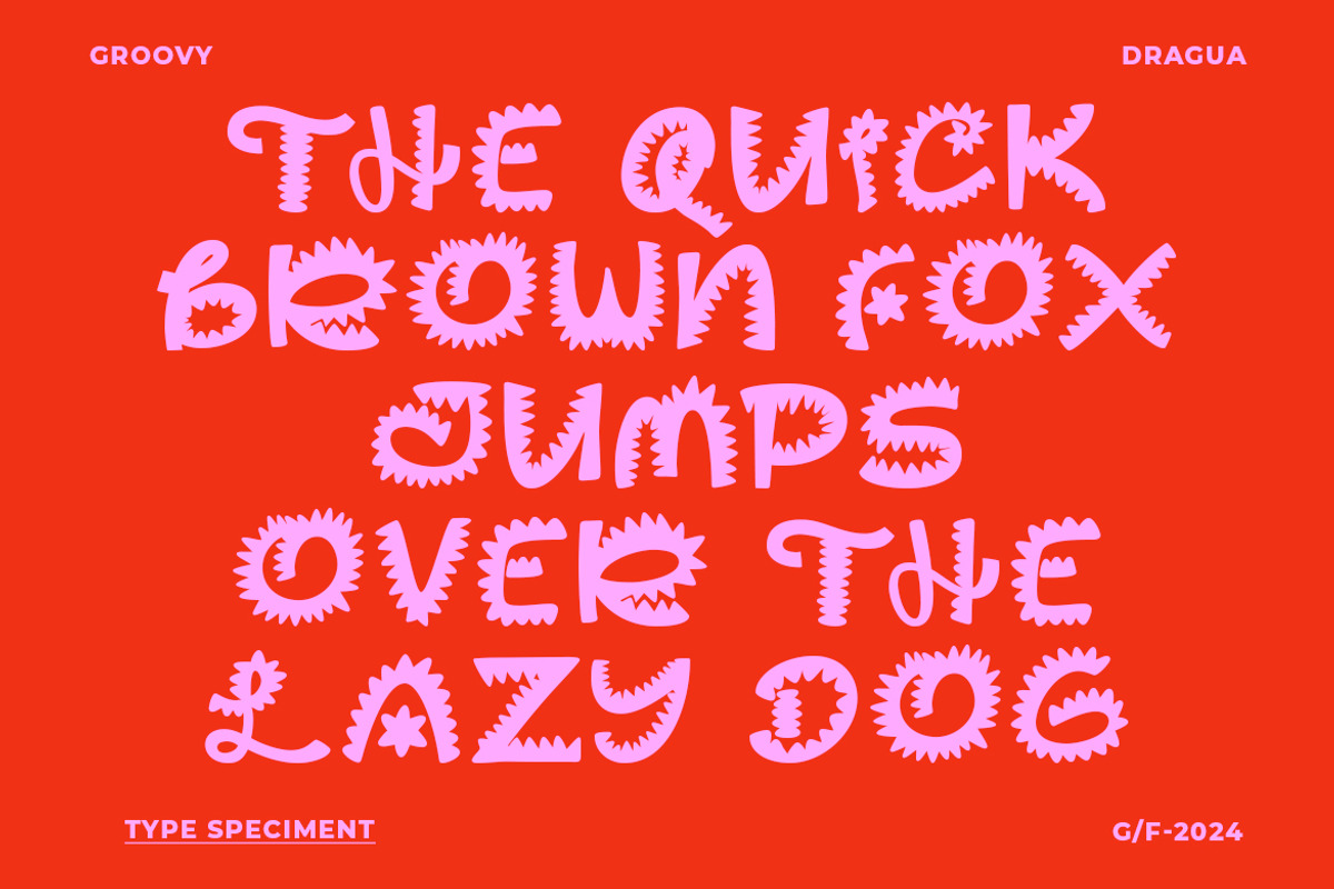 GF Dragua - Playful Display Font, a Handwritten Font by GroovyFontCo (Photo 5 of 8)