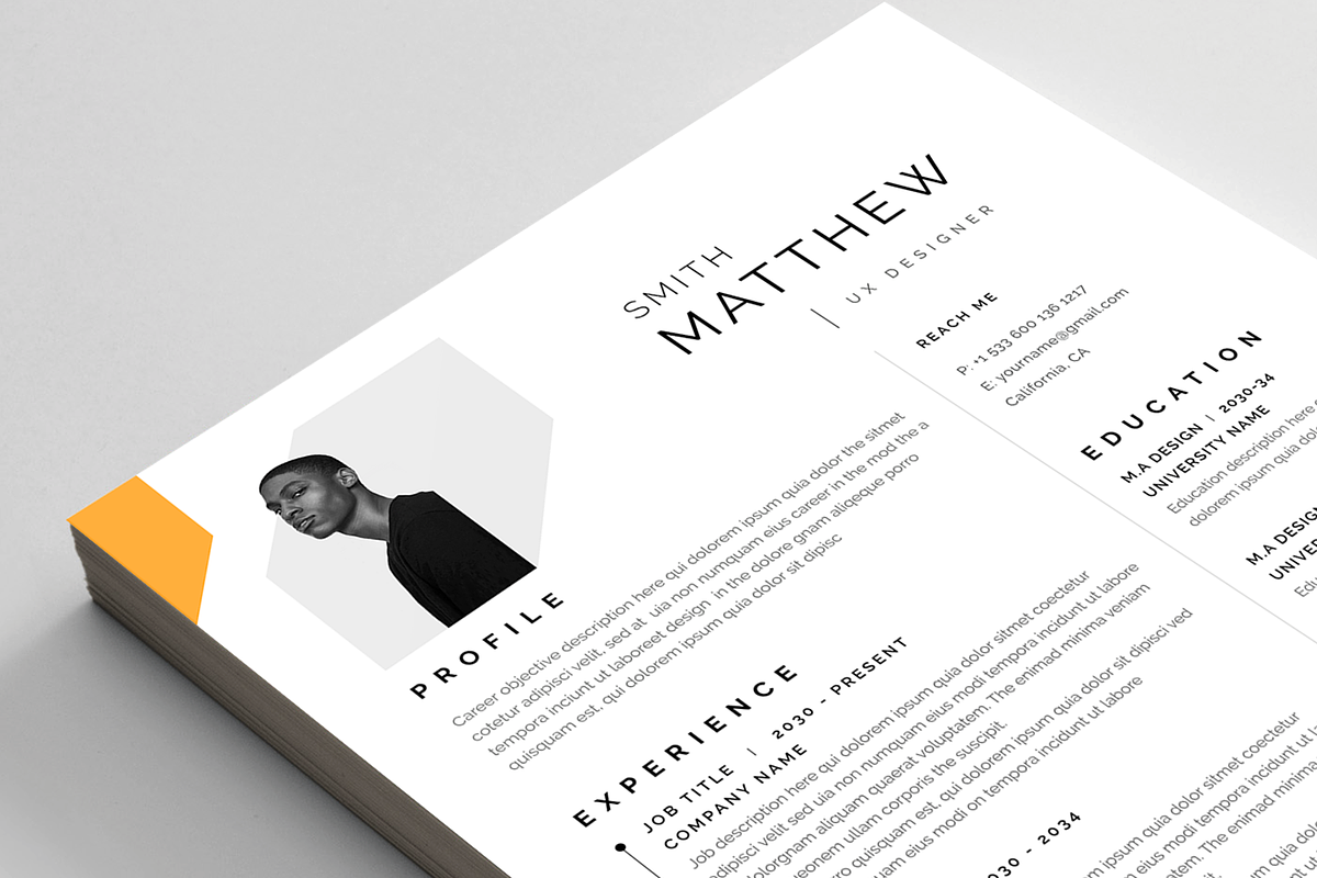 Resume/CV, a Resume Template by Reuix Studio (Photo 6 of 6)