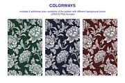 Porcelain Delicate Floral Pattern, a Pattern Graphic by Mariia Kovalchuk (Thumbnail 5 of 14)