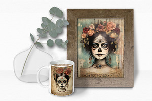 Dia De Los Muertos Paintings