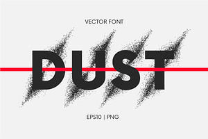 Dust Vector Font