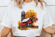 Apple Harvest Watercolor Clipart, a Seasonal Illustration by designcity5 (Thumbnail 3 of 5)