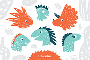 Dino party. Graphic set, an Object Graphic by Maru_art (Thumbnail 3 of 12)