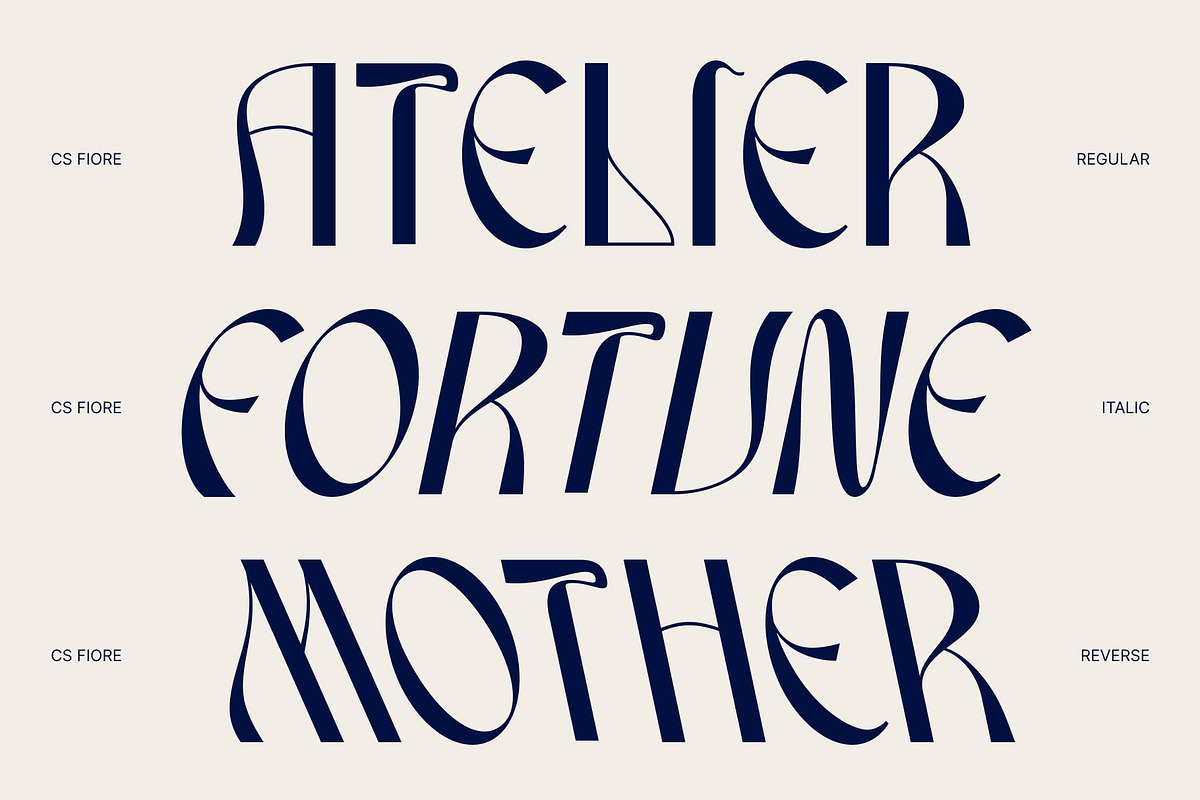 CS Fiore – Art Nouveau Font, a Sans Serif Font by Craft Supply Co. (Photo 3 of 8)