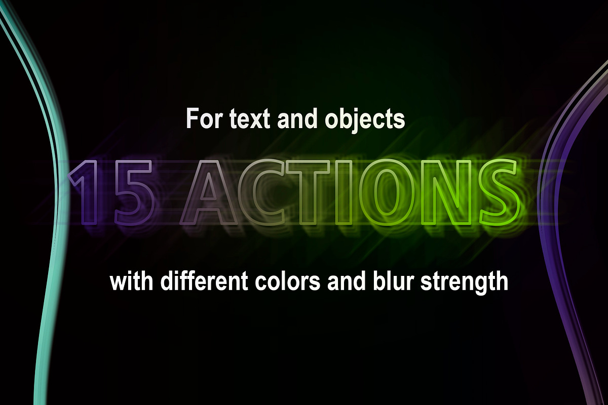 Neon Glow & Glitch Effects Photoshop, an Action Add-On by Alexiva (Photo 3 of 3)