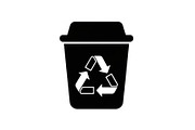 Recycling Bin Minimal Silhouette, a Graphic by Designer_Momina (Thumbnail 12 of 14)