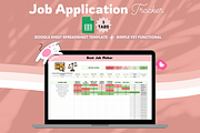 Spreadsheet Job Application Tracker, a Templates & Theme by bellaROSEworkshop (Thumbnail 2 of 6)